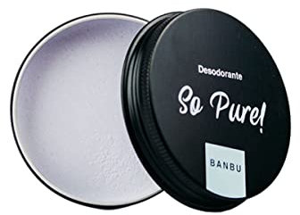 BANBU Desodorante crema So Pure 60 gr. Natural, Aroma Limpio, Sin Aluminio. Fabricado en España