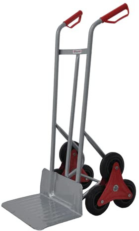 Chariot pour escaliers à 6 roues pleines de charge 200 kg.