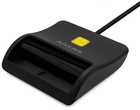 AISENS - ASCR-SN03C-BK - LECTOR DE TARJETA DNI USB-C, NEGRO