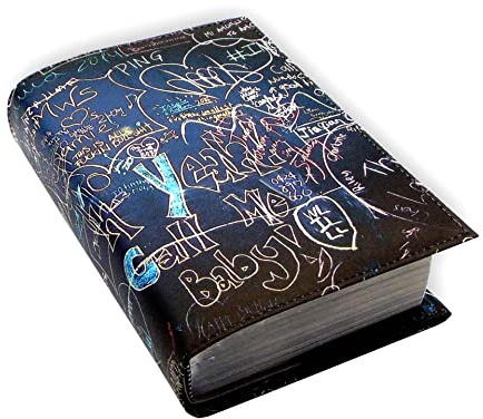 Buchhülle, verstellbar, Buchschutz, wasserdicht, anpassbar an jede Dicke, bedruckter Bucheinband - 4 verschiedene Größen (170, XL)