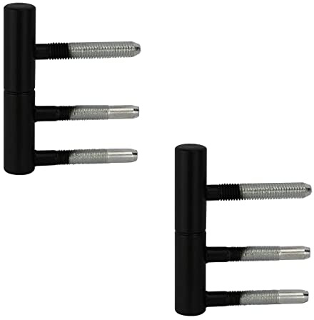 ck-türbeschläge Rahmenteil V3420 WF für Holztüren mit Holzzargen, Schwarz Lackiert, Stahl, 2 Stück