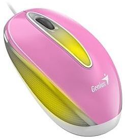 Genius Ratón USB DX-Mini Flash LED Pink