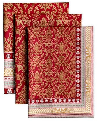 Maison d'Hermine Küchenhandtücher, 3er-Set, 100% Baumwolle, 70 x 50 cm, wiederverwendbar, saugfähig, mit Aufhängeschlaufe, ideal für Küche und Esszimmer,Frühjahr Sommer - Sofia