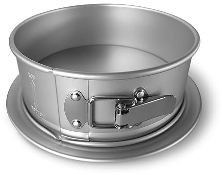 Guardini, Tortiera apribile 1 fondo Ø 20 cm, Fondo salvagoccia, Rivestimento PFAS free, Adatta ad uso intensivo, Alluminio riciclato anodizzato, Argento, Made in Italy, Linea Professional