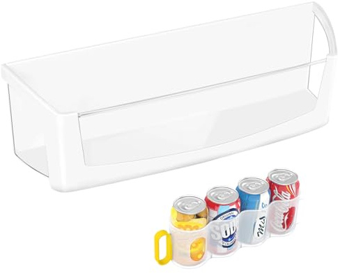 UPGRADED WPW10212139 Refrigerator Door Bin Shelf Compatible with Whirlpool Refrigerator Door Shelf Parts GI6SDRXXY WRF555SDH,For Whirlpool Replacement Fridge Shelves-Left Side Cantilever Bin W10212139