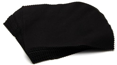 Fibres Chiffon 100 de Ultra-fines Nettoyage en Pièces, Noir pour Lunettes