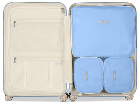 SUITSUIT Fabulous Fifties - Packing Cubes - Set Van 3 - Reiskoffer 66 cm - Koffer Organizer Set - Bagage Organizers - Blauw