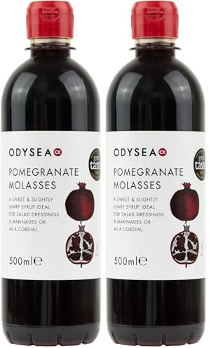 Odysea 100% Pomegranate Molasses, No added sugars, 500ml (Pack of 2)
