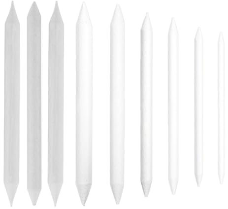 3/9 Stück Mischstumps und Tortillon für Künstler, Studenten, Skizzieren, Zeichnen, professionelle Künstler, Skizzieren, Zeichnen