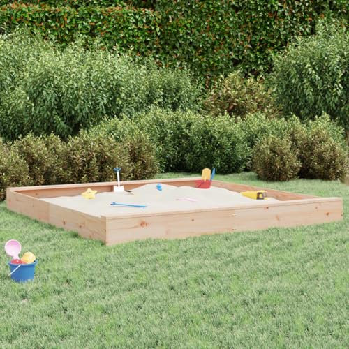 Haus & Garten Sandkasten mit Sitzplätzen eckig Massivholz Kiefer Möbel Wahl