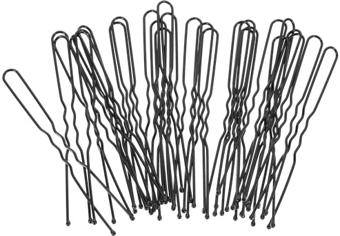 FRCOLOR U-Förmige Haargabeln 7 Cm 50 Stück Haarnadeln Damen Dutt Haarschmuck Hochsteckfrisur Styling Zubehör Metall Haarklammern Für Alltag Und Party