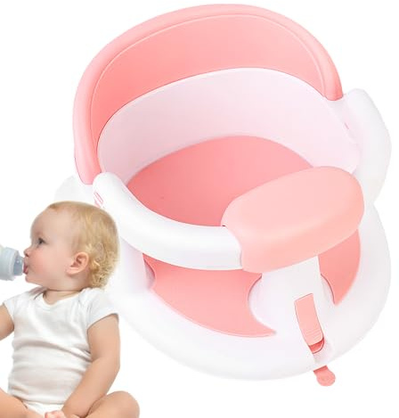 Asiento de baño para bebés, siéntese el asiento de baño para bebés - Asiento de baño para bebés con succión - Silla de ducha de diseño abierto con almohadilla antideslizante para niños y