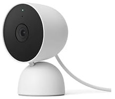 Caméra de Surveillance Intérieure Connectée Nest Cam – Modèle GA01998-FR – Résolution HD 1080p, Alertes Intelligentes, Vision Nocturne – Blanc (2021)