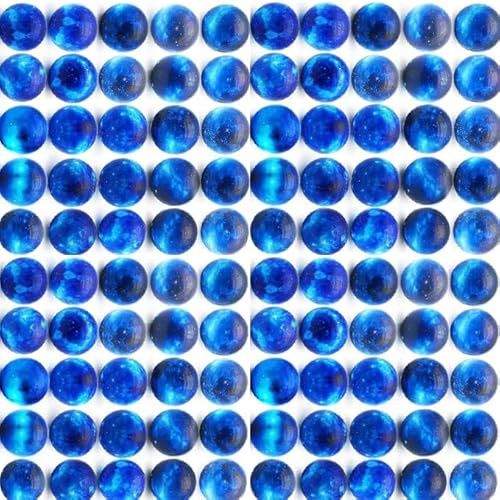 Stress Balll,Galaxy Stressbälle 5-50 Stück 5.1cm, Squeeze Anxiety Fidget Sensory Balls für Kinderund Erwachsene mit Weltraum-Thema, tolles Spielzeug für Partygeschenke (Blau 5.1cm/2 Zoll, 10)