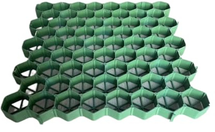 Lot de 8 dalles de stationnement robustes pour sol d'abri de gravier pour allées et terrasses (5 cm)