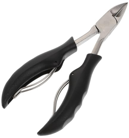 Homoyoyo Nagelknipser Präziser mit Schwarzem Abs Griff aus Edelstahl Multifunktional für Nägel für Zuhause und Nagelstudio