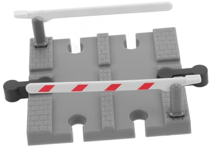ORFOFE Simulation Train Track Accessories Plastic Railing Barrier for Model Railway Play Creative DIY Train Road Block Replacement Part for Games