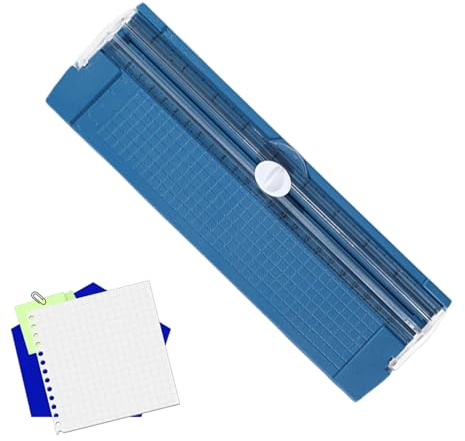Trimmer e taglierina per carta - Cursore di precisione da 26,5 cm, con motivo laterale del coltello di rilegatura | Per foto di biglietti di cartone per etichette di artigianato e scrapbooking