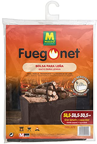 FUEGO NET Fuegonet 231308 Bag For Stove, Brown, 37x3x72 CM