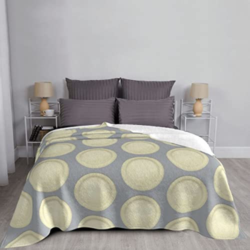Round Things Decke Tagesdecke Bett Plaid Musselin Plaid Sommerdecke Überwurf Und Decke,100*130Cm