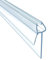 Shower Screen Seal Strip for 4-6mm Glass, 90cm Shower Door Seal Strip Replacement – Transparent Bath Shower Screen Seal for 16-20mm Gap – Stops Water Leaks & Splash
