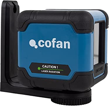 Cofan Nivel láser | Líneas cruzadas | Modo manual y autonivelante | Rango de trabajo: 30 m | Incluye bolsa