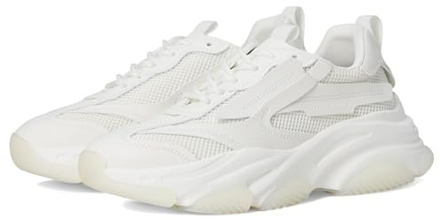 Steve Madden Men's Possess Fashion Sneaker, White, 13