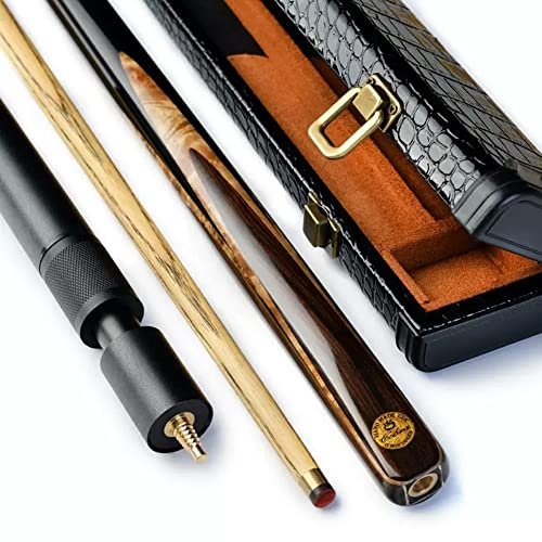 BBAUER Billard Queue Billiard cue Snooker cue Snooker-Billard-Queue 145 cm 3/4 geteilter Billard-Queue aus schwarzem Sandelholz duftender Obstbaumtumor graues Sandelholz(Color:D,Size:)