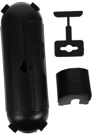 AUTSUPPL Outdoor Extension Cord Safety Cover Claw, Black Small Waterproof Electrical Connection Box, Dustproof Cable Junction Box for Garden and Camping