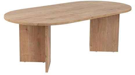 Hanah Home Elegante Mesa de café, Roble Zafiro, 119 x 39,8 x 60 cm, 100% melamina, 18 mm de Grosor, Elegante y Funcional para Espacios de Vida Modernos