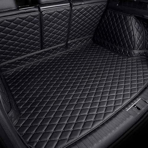 Auto Kofferraum Schutzmatte für BMW X2 2000-2024 2025, Leder Kofferraummatte Wasserdicht Langlebig rutschfest Anti-Verschleiß，Leicht Zu Reinigen(Black)