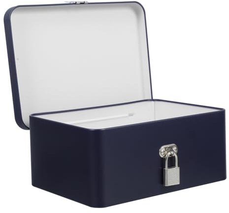 TOPPERFUN Caja Decorativa Estilo Vintage de Hojalata para Galletas y Dulces, Hermética y Portátil, con Cierre para Cocina o Llevar