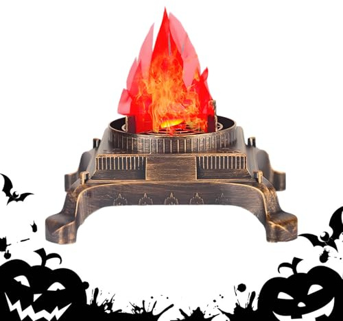 Opdestn Künstliche Flamme,Realistische Elektrische USB Flammenlampe - Deko Mittelpunkt Für Outdoor Partys Halloween Tisch Weihnachtsfest Kinder Garten Freizeit Innenraum Schlafzimmer