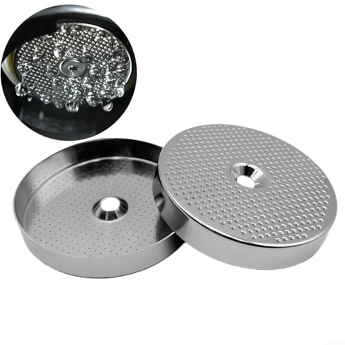 Schermo doccia per macchina da espresso, 54 mm, parte di ricambio per macchina da caffè, testa di ricambio in acciaio inox, per prestazioni di birra migliorate (foro 5,5 mm)