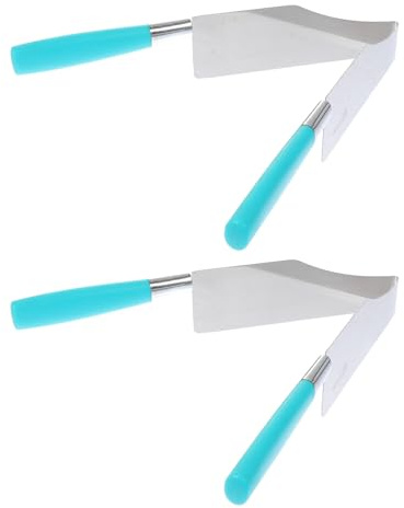 Veemoon 2 pièces Pince Gâteau Inox Coupe-parts Pratiques Légers et Durables Outil Pâtisserie pour Buffet et Cuisine Couleur Aléatoire Couleur Aléatoire