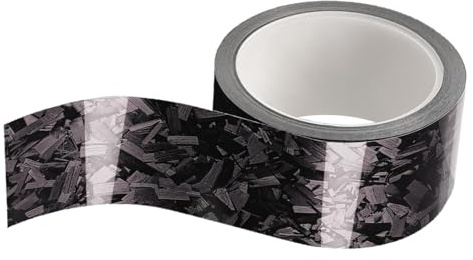 Geschmiedete Carbonfolie – glänzende PET-Autofolie, Wrapping-Folie, kratzfeste, flexible Rolle, Premium-Klebeschicht, ideal für Innen- und Außenverkleidungen, Seitenwände, Spiegel, benutzerdefinierte