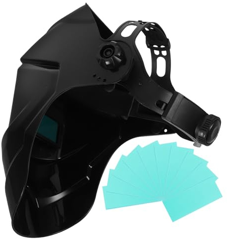 BUGUUYO Casco Protección contra Chispas y Radiación Material Pp y Pc con Oscurecimiento Automático de Soldadura para Soldadura Eléctrica en Trabajos de Soldar