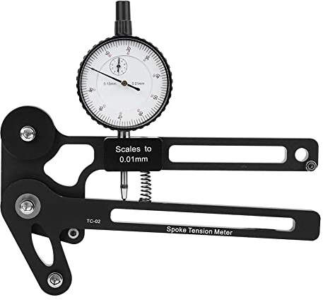 OPSDKVKS Misuratore di tensione dei raggi della bici, misuratore digitale di tensione dei raggi della bicicletta, misuratore di tensione dei raggi in lega di alluminio 7075 per una regolazi (Orologio