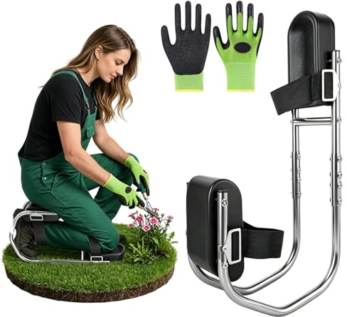 Traurige Garten Kniebank,Kniehilfe Kniesitz Für Die Gartenarbeit Knieschiene,Gardening Knee Sit Für Gartenarbeit Mit Sitzfunktion Tragbar,Körpergröße 150–195 cm,Knieschutz Garten BAU&Handwerk