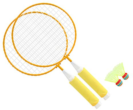 BTOSEP Badmintonracket för barn med stor nätyta bekvämt grepp för barn sportkul