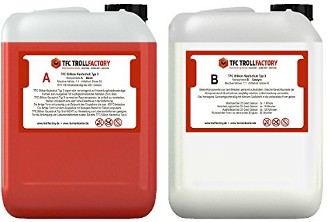 TFC Troll Factory silicona caucho tipo 3 HB Estaño fundido resistente al calor RTV Fig 10 kg