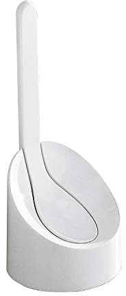 GEDY Cucciolo Scopino WC Bianco, Misure e peso: 33,5X15X15 CM & 0,25 KG, Realizzato in resina termoplastica, Ciuffo in PVC, Scopino per WC design Makio Hasuike, 100% Made in Italy, 2 anni di garanzia