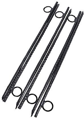 6X Zelt-Heringe aus Stahl - Lange und robuste Erdnägel für Camping und Outdoor - ideal für normalen und harten Boden - 762 X Ø14 mm