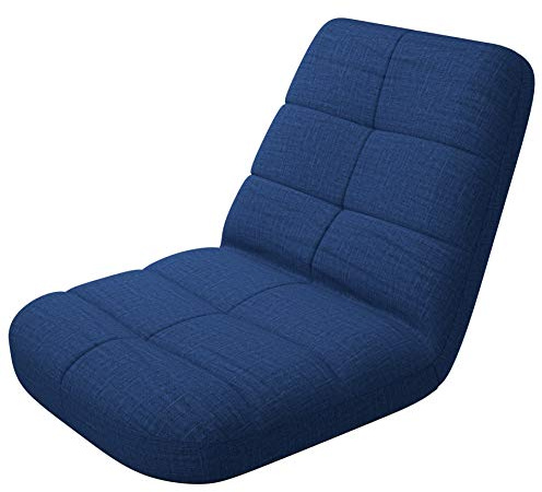 bonVIVO Sedia da Pavimento Easy Lounge – Poltrona Pieghevole con Schienale Reclinabile e Imbottitura in Schiuma – Sedia Portatile da Terra per Meditazione, Yoga, Lettura e Relax