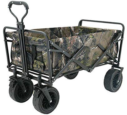 GLJ Bollerwagen faltbar Außenklappwagen, Doppelbremsen-Wohnwagen, Tragbarer Gartenwagen, Verstellbarer Hebel, Tragende 100 Kg (Color : Style 1)
