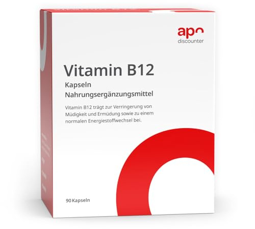 apodiscounter Vitamin B12 Kapseln hochdosiert (1x 90 stk)
