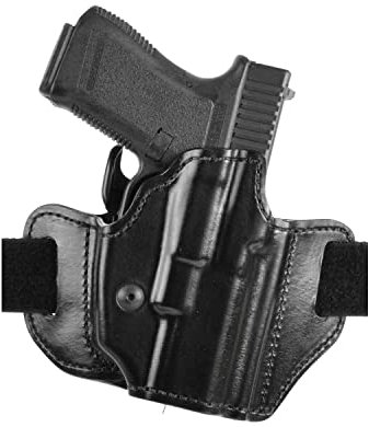 Bianchi 126GLS Gürtelholster (verdeckte Trageweise), Leder (38 mm BL) / schwarz, Links, Größe 683 (Long) z.B. Glock 34 und 41, CZ 75 P-01, S&W 1911, usw.