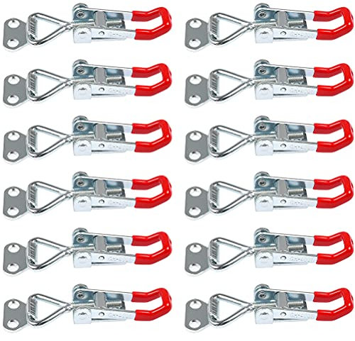 Cutefly Spannverschluss GH-4001 Schnellspanner Clamp, Einstellbare Kniehebelspanner, Klein Hebel Verschluss, Ladekapazität bis 100 kg, Metall Kniehebelspanner Sicherheitsschnalle