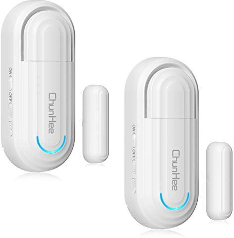 ChunHee Fensteralarm Türalarm Einbruchschutz Alarmanlage Kindersicherheits-Türöffnungsalarm Kontakt 120 dB Alarm mit 4 Funktionsmodi Einbruchsschutz