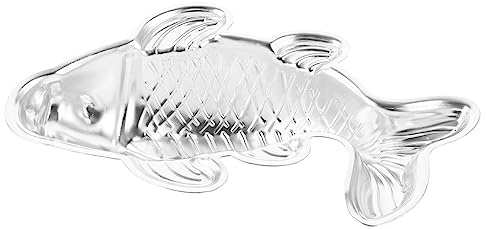 KICHOUSE Stampo Fai Da Te in Alluminio Per Torta Forma Di Pesce Doppio Resistente Al Calore Per Dolci Gelatina e Gallette Di Riso Adatto Alla Cucina Casalinga